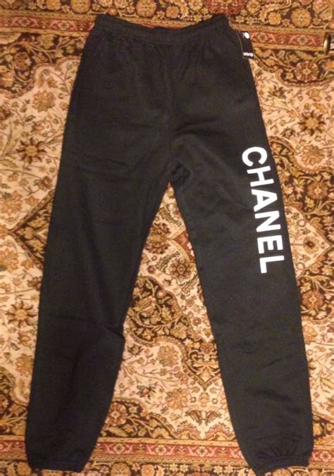 cloud chanel sweatpants|pre owned chanel pants.